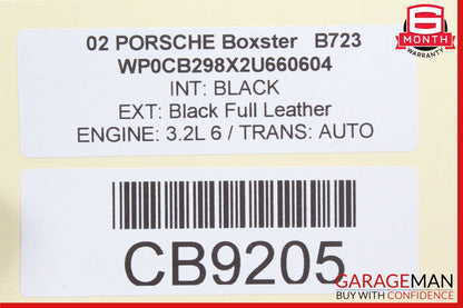97-04 Porsche Boxster 986 Interior Front Top Upper Rear View Mirror Black OEM