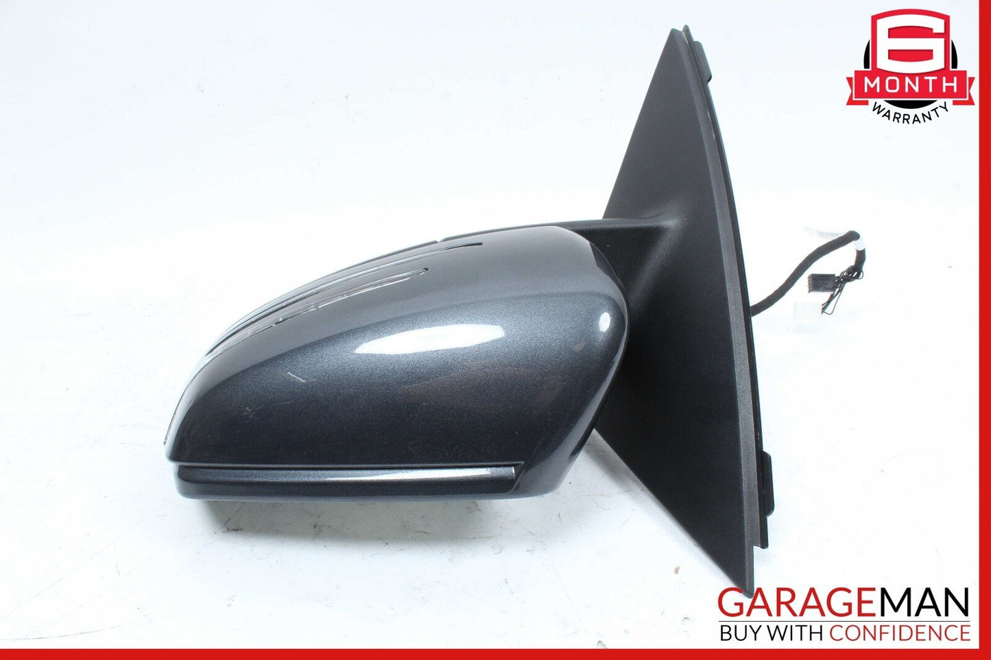 12-14 Mercedes W204 C250 Front Left Side Mirror Rear View Door Black OEM