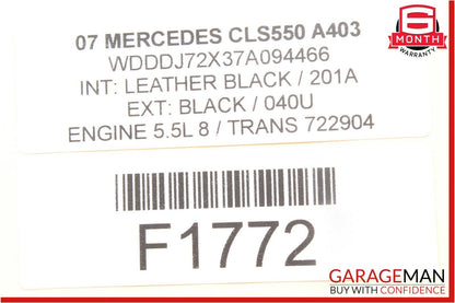 07-11 Mercedes W211 E350 CLS550 E63 AMG Top Roof Shark Fin GPS Antenna Black