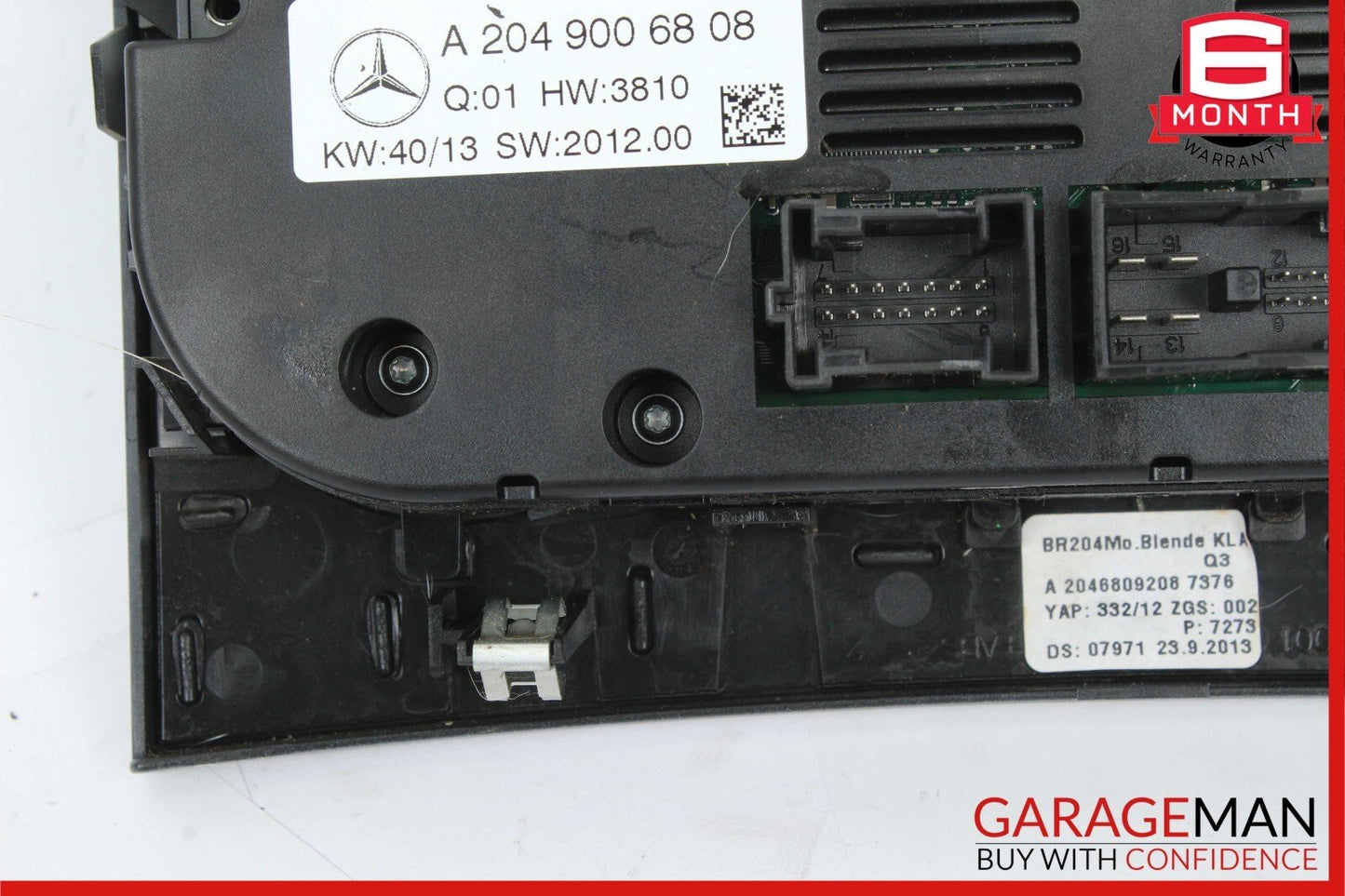 12-14 Mercedes W204 C250 C300 AC A/C Heater Climate Control Assembly OEM