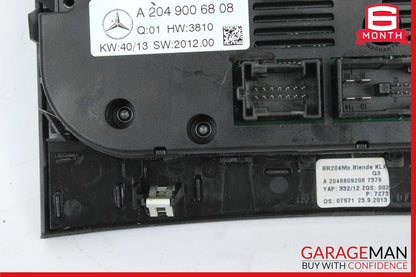 12-14 Mercedes W204 C250 C300 AC A/C Heater Climate Control Assembly OEM