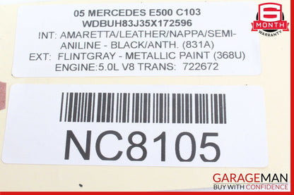 03-11 Mercedes W211 E500 CLS63 AMG Air Airmatic Suspension Valve Block OEM