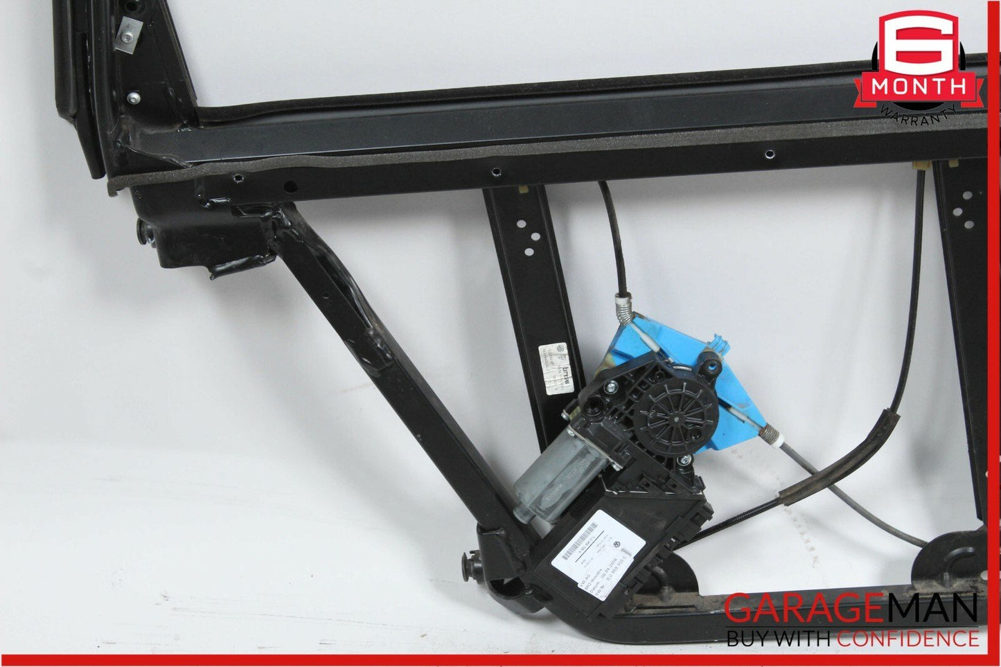 03-06 Porsche Cayenne 955 Rear Left Door Frame w/ Window Regulator OEM