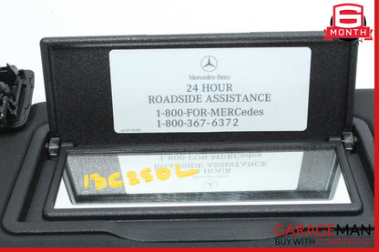 08-14 Mercedes W204 C250 Front Left Side Sun Visor Sunvisor Shade Black OEM