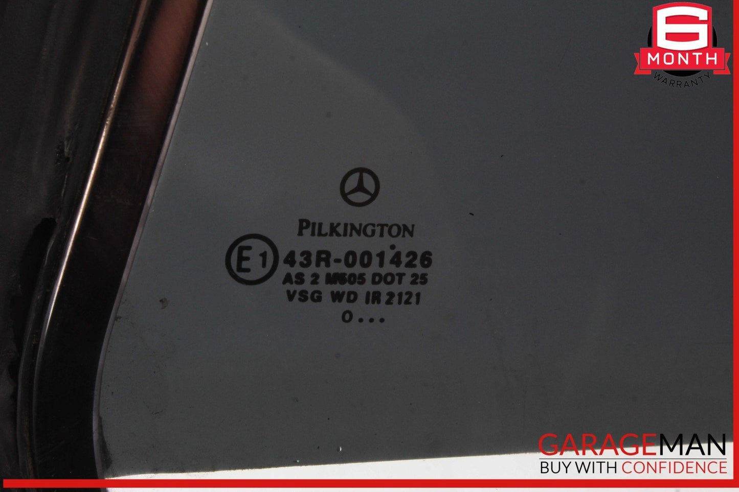00-06 Mercedes W215 CL55 AMG CL500 Rear Left Side Quarter Door Window Glass OEM