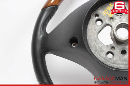 09-12 Mercedes R171 SLK300 SL550 SLK350 3 Spoke Steering Wheel Wood OEM
