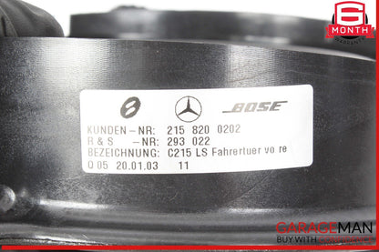 00-06 Mercedes W215 CL55 AMG Right Side Door Audio Speaker Tweeter OEM