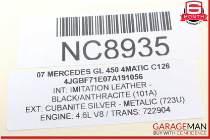07-12 Mercedes X164 GL450 4MATIC Third Seat Row Power Folding Control Module OEM