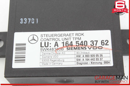 06-13 Mercedes W211 E350 ML350 R350 TPMS Tire Pressure Control 1645403762 OEM