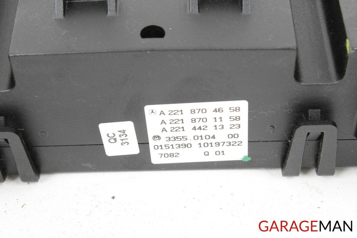 07-13 Mercedes W221 S550 CL600 A/C AC Heater Climate Control Switch Module OEM
