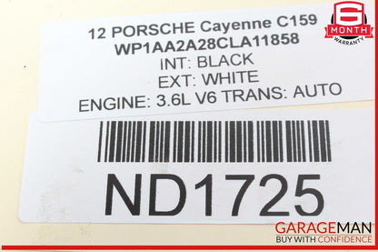 11-14 Porsche Cayenne 958 Power Brake Booster Master Cylinder Reservoir Assembly