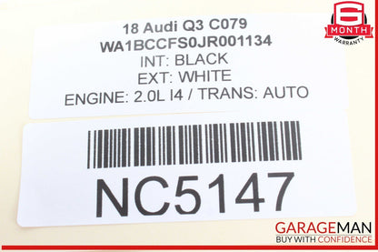 15-18 Audi Q3 Interior Control Fuse Box Block 000937615 OEM