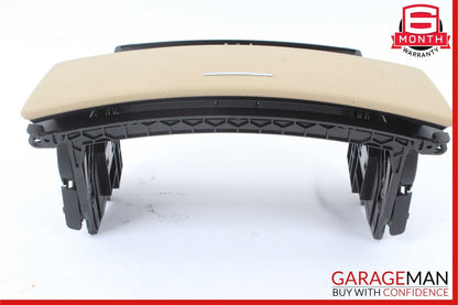 07-13 Mercedes W221 S550 S450 Center Console Dashboard CD Player Cover Beige OEM