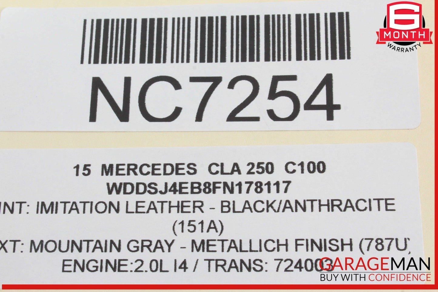 14-19 Mercedes W117 CLA250 Front Right or Left Dash AC A/C Air Vent Trim Grill