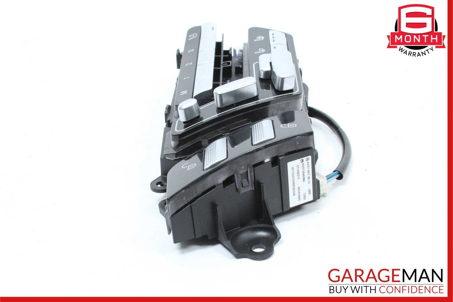 07-13 Mercedes W221 S63 AMG Front Left Side Seat Control Switch Set Assembly OEM