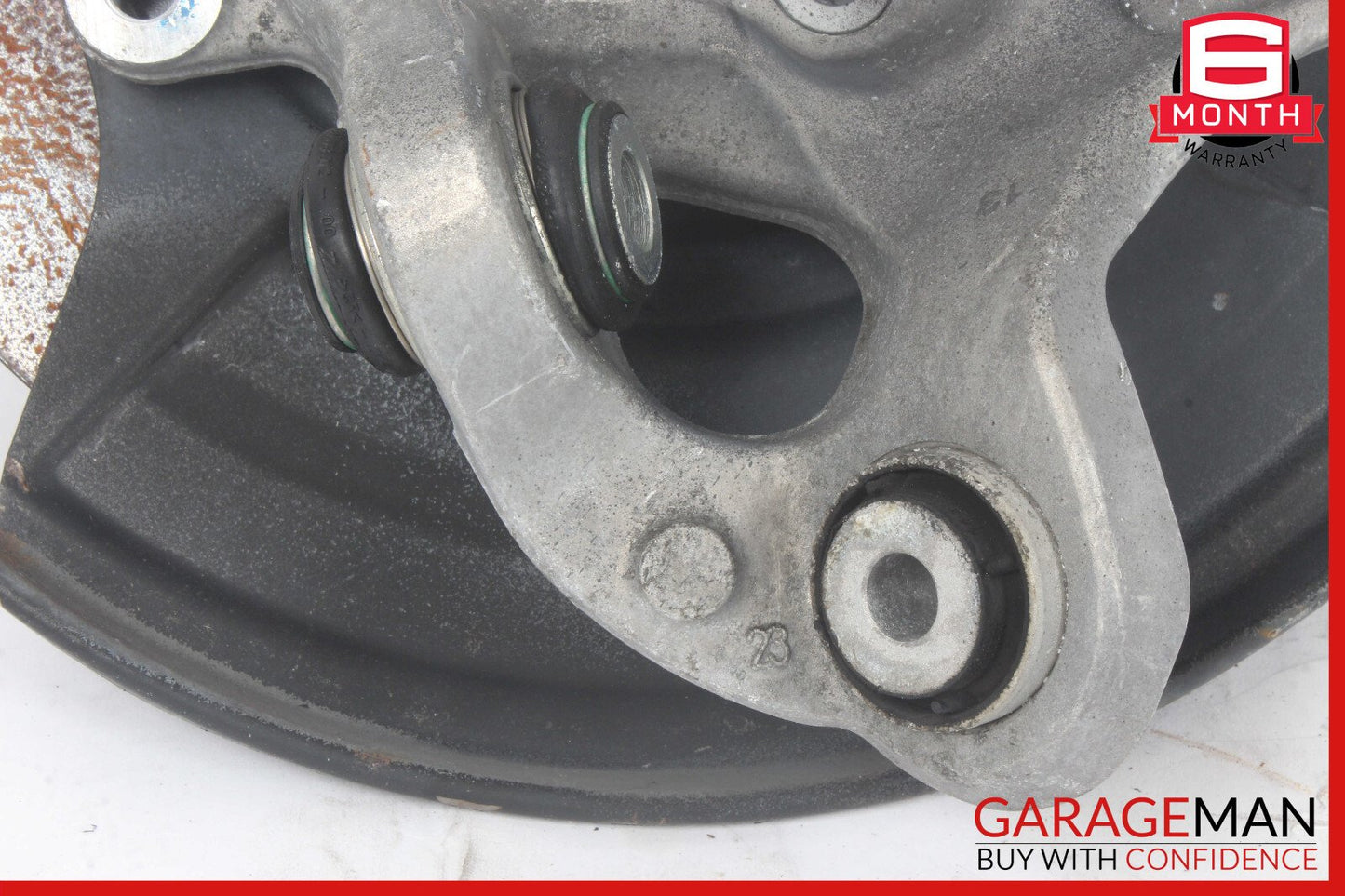 10-16 Mercedes W212 E350 Rear Right Side Spindle Knuckle Hub Brake Rotor