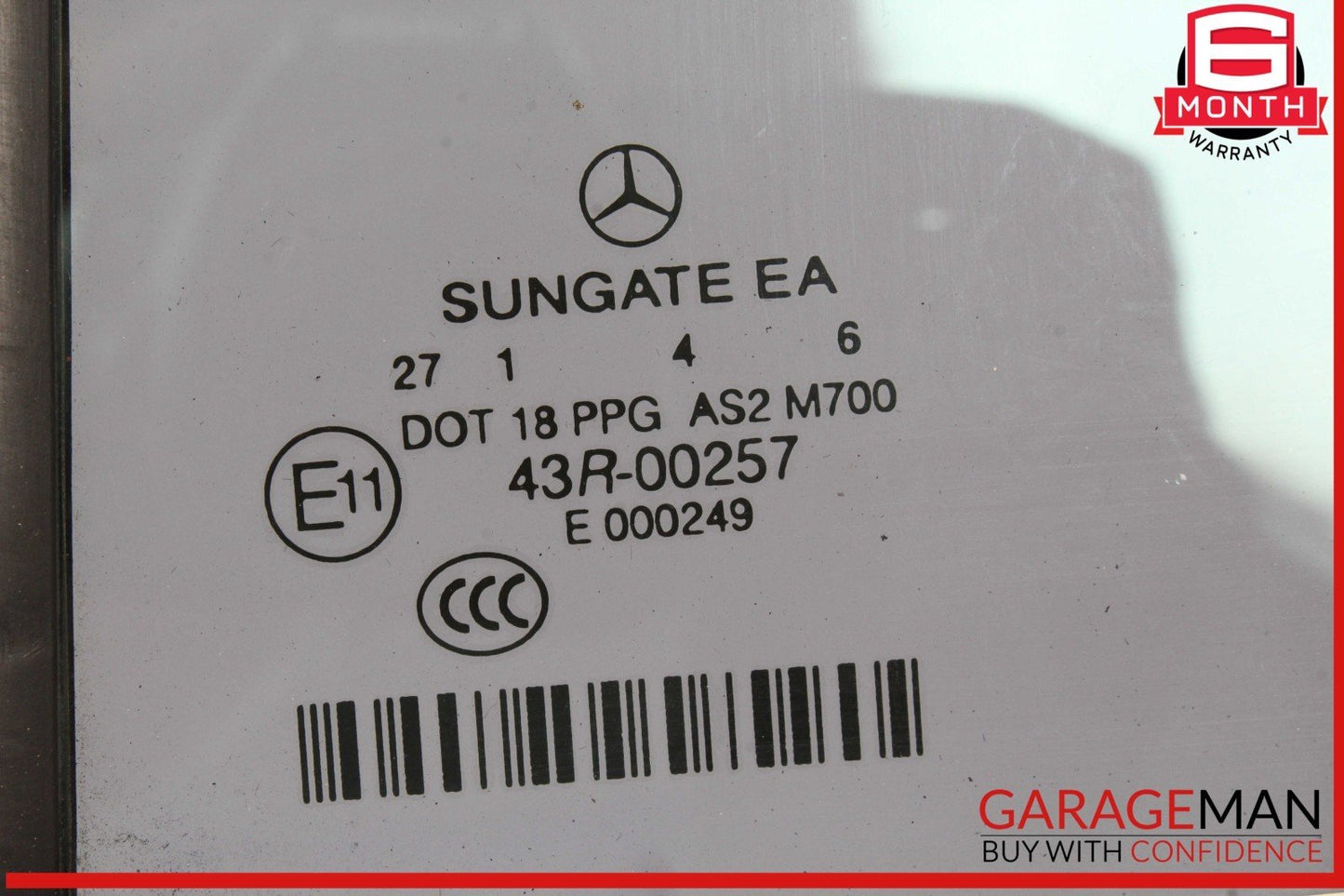 07-13 Mercedes W221 S550 S63 AMG Rear Left Driver Side Quarter Window Glass OEM