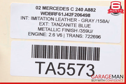 01-07 Mercedes W203 C240 C320 C32 AMG Front Right Side Door Control Module Unit