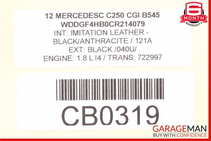 12-15 Mercedes W204 C250 1.8L Engine Starter Motor 0051513901 OEM