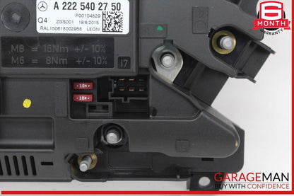 14-17 Mercedes W222 S550 Rear Trunk Fuse Relay Junction Box 2225402750 OEM