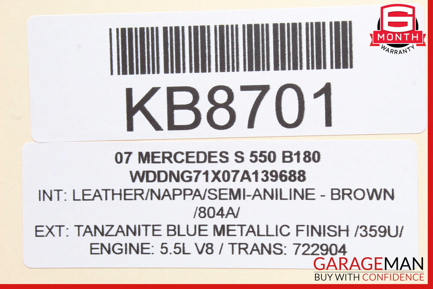07-13 Mercedes W221 S550 CL550 Rear Trunk Lid Lock Latch Actuator OEM