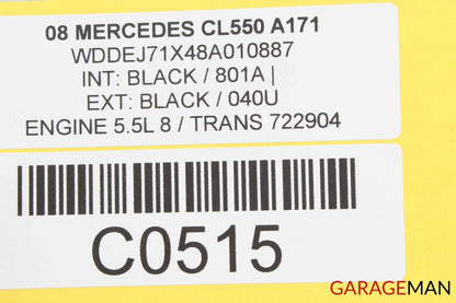 07-09 Mercedes W216 CL550 S550 Front Dashboard Dash Fuse Relay Box Module Unit