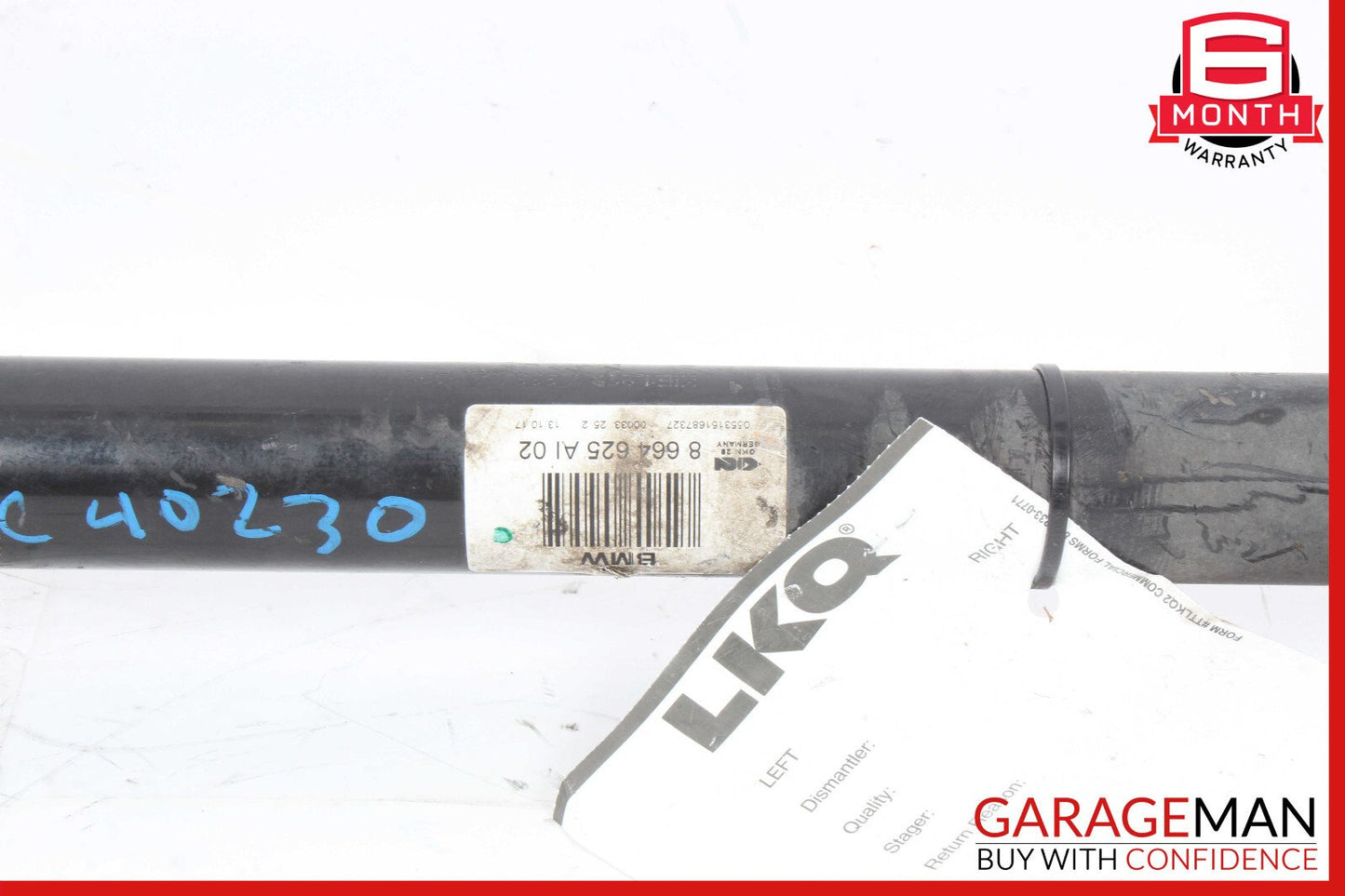 17-20 BMW G30 540I Rear Left Driver Side Axle Shaft OEM