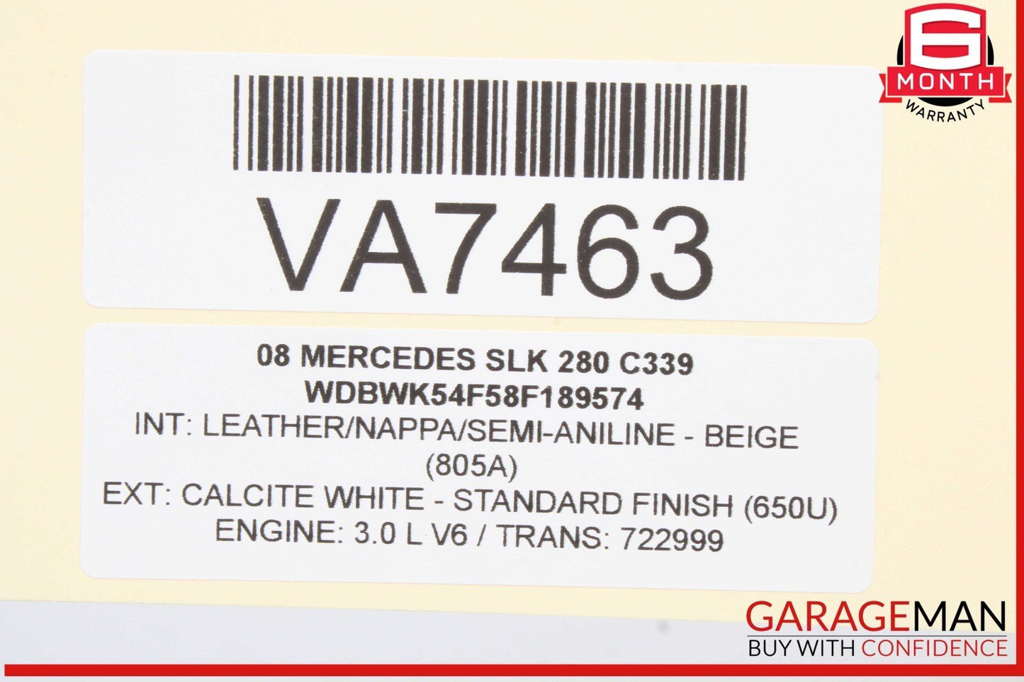 06-11 Mercedes R171 SLK280 C230 Generator Alternator 150 AMP 2721540002 OEM