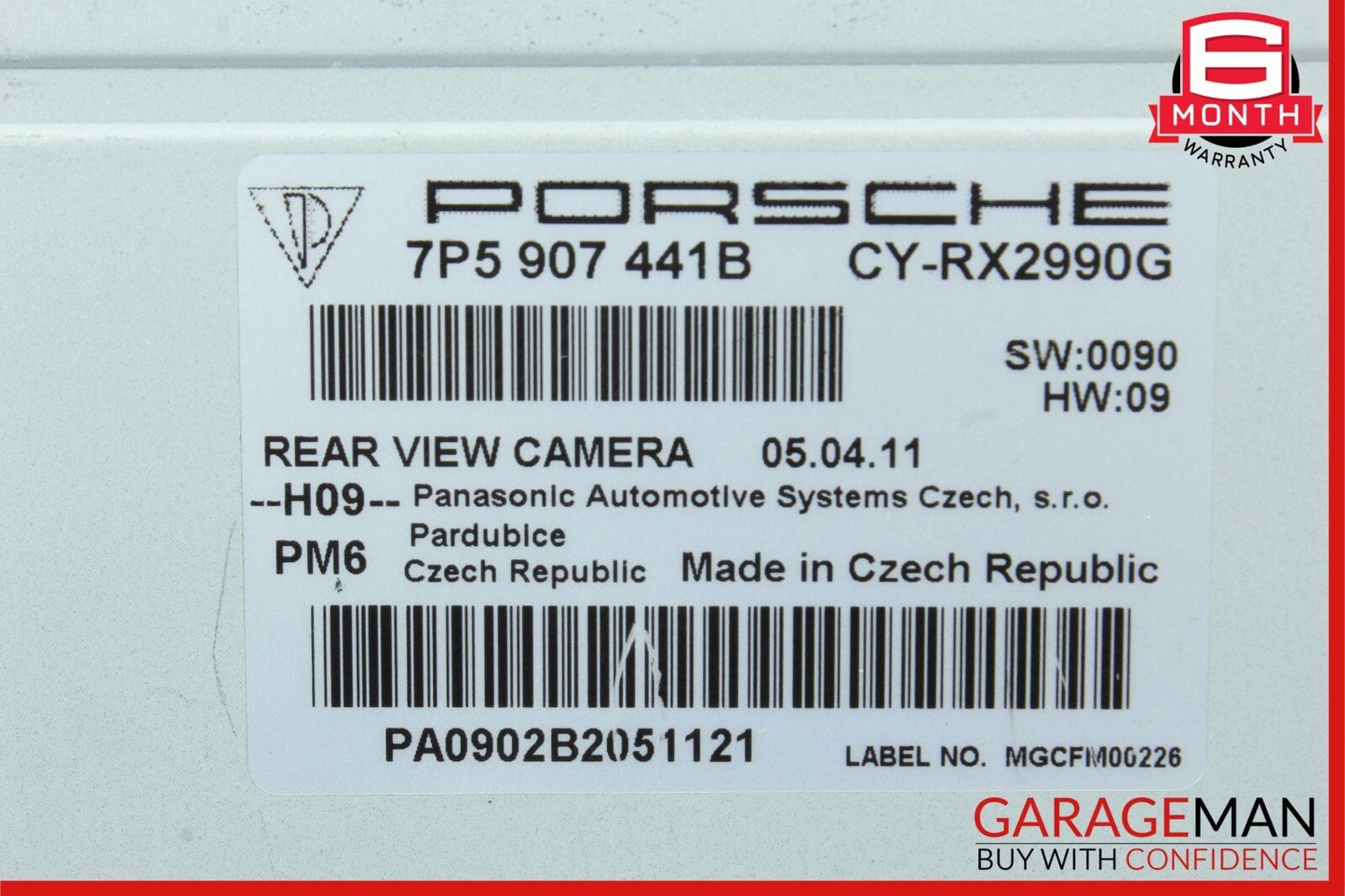 11-17 Porsche Cayenne 958 S Rear View Camera Control Module Unit 7P5907441B OEM