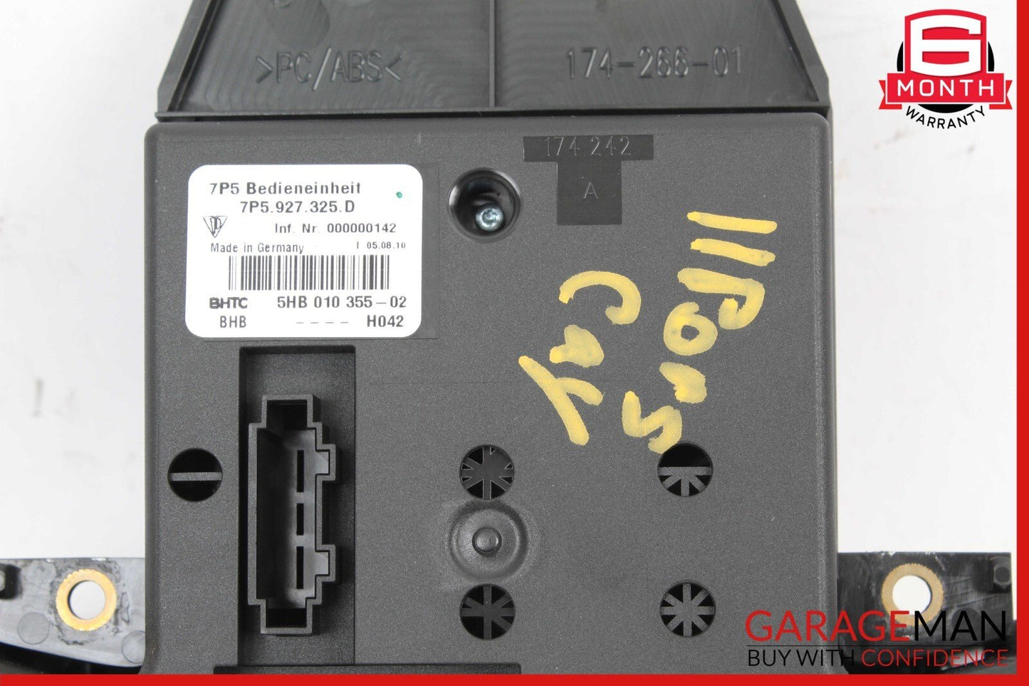 11-17 Porsche Cayenne S 958 Rear Seat Heat Lock Switch Control Panel OEM