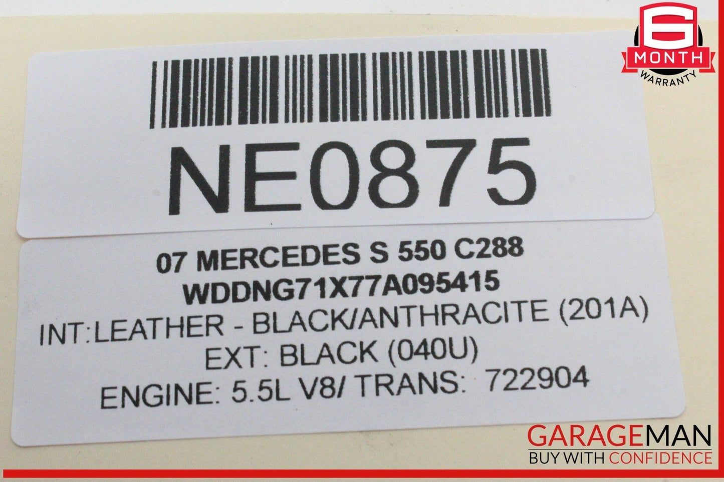 07-14 Mercedes W221 S550 S400 Electronic Parking Button Switch 2215401445 OEM