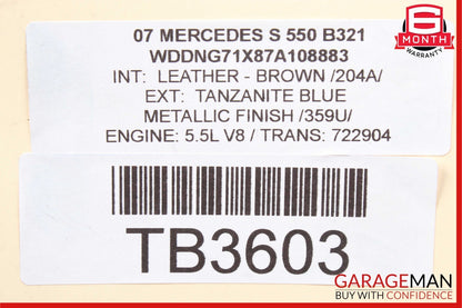 07-13 Mercedes W221 S550 S600 Headlight Support Bracket Left Driver Side OEM