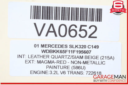 01-04 Mercedes R170 SLK320 Power Steering Rack Gear Box Gearbox 1244610805 OEM
