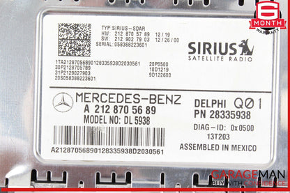 14-19 Mercedes X166 GL450 4MATIC Sirius Satellite Radio Receiver 2128705689 OEM