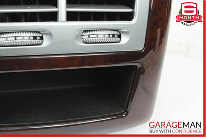 07-13 Mercedes W221 S550 Rear Center Console A/C AC Air Vent Trim Assembly Wood