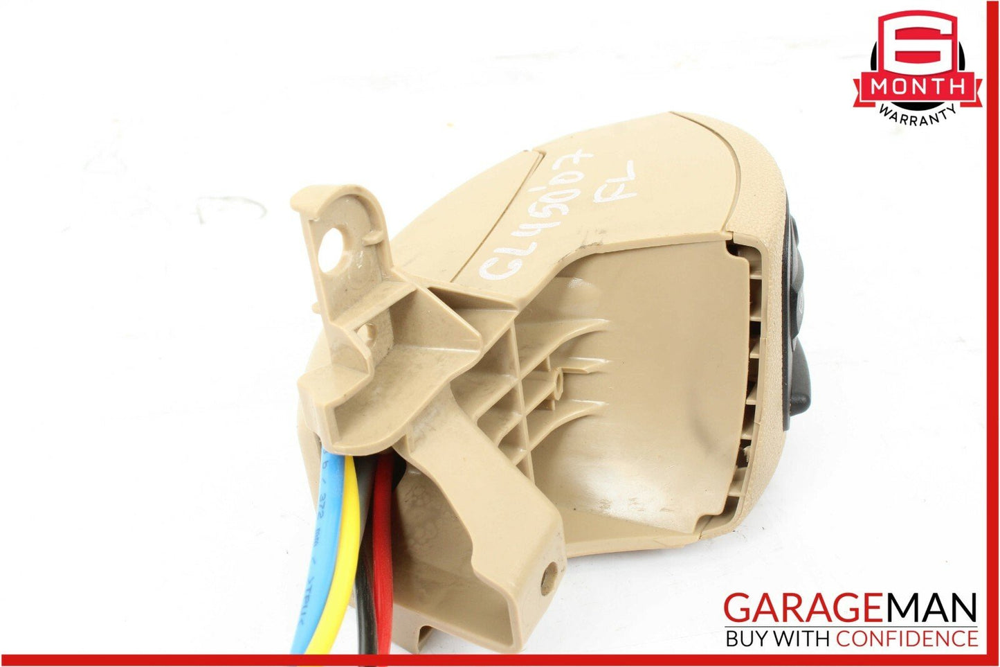 06-12 Mercedes X164 GL450 Front Left Seat Lumbar Regulator Switch Trim Brown