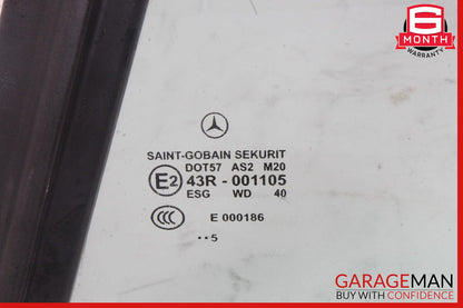 05-11 Mercedes R171 SLK350 Rear Left Side Door Quarter Window Glass OEM