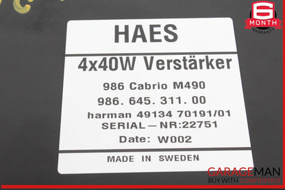 97-00 Porsche Boxster 986 HAES Radio Stereo Audio Amplifier Amp 98664531100 OEM