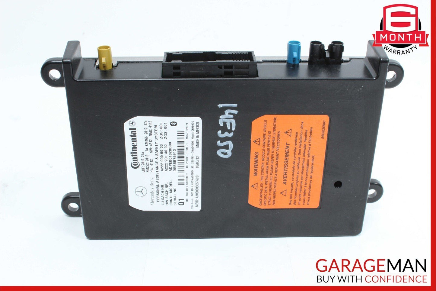 12-20 Mercedes E350 C250 E550 SL400 Communication Control Module Unit