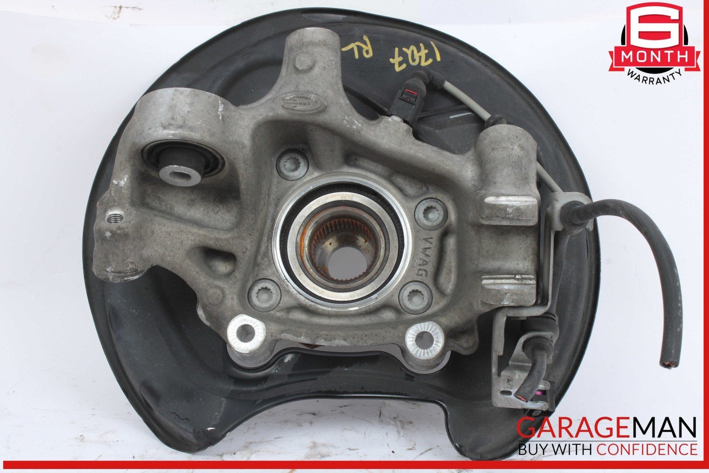 2017-2024 Audi Q7 Rear Left Spindle Knuckle Wheel Hub 4M0505431AF Genuine