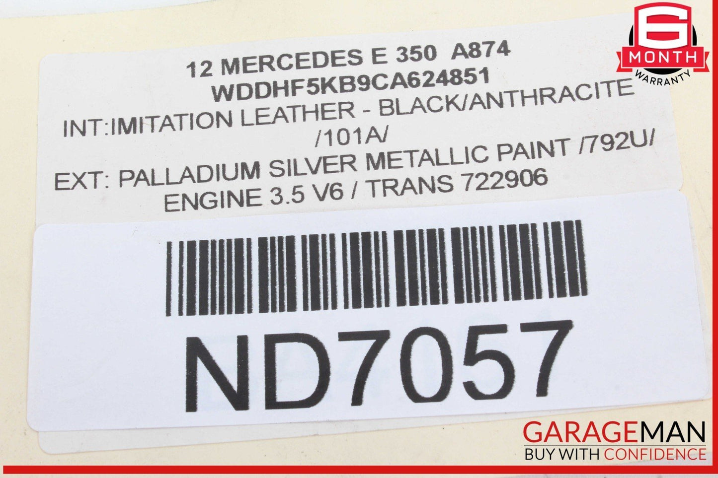 08-14 Mercedes W212 E350 C350 C63 Rear Left Side Door Lock Latch Actuator OEM