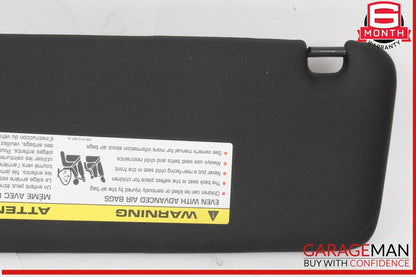 11-14 Porsche Cayenne 958 S Sun Visor Sunvisor Front Right Side Black OEM