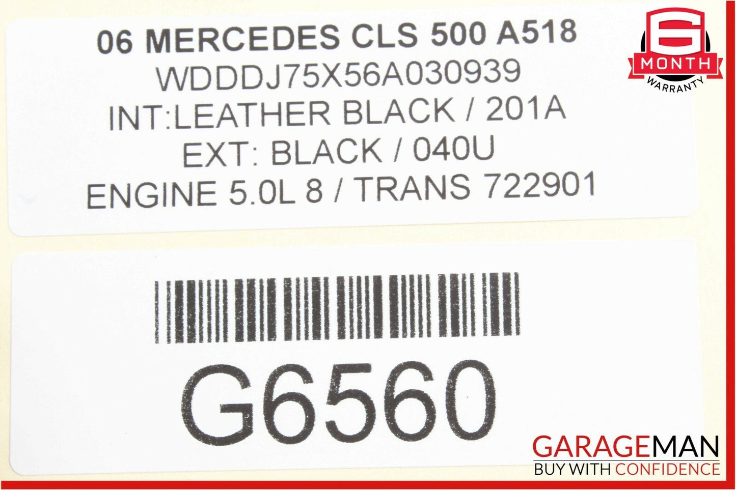 06-11 Mercedes W219 CLS500 Front Right Side Door Window Regulator Motor Unit