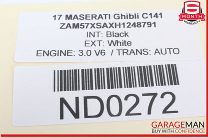 14-20 Maserati Ghibli Levante Front Right or Left Side Seat Adjustment Switch