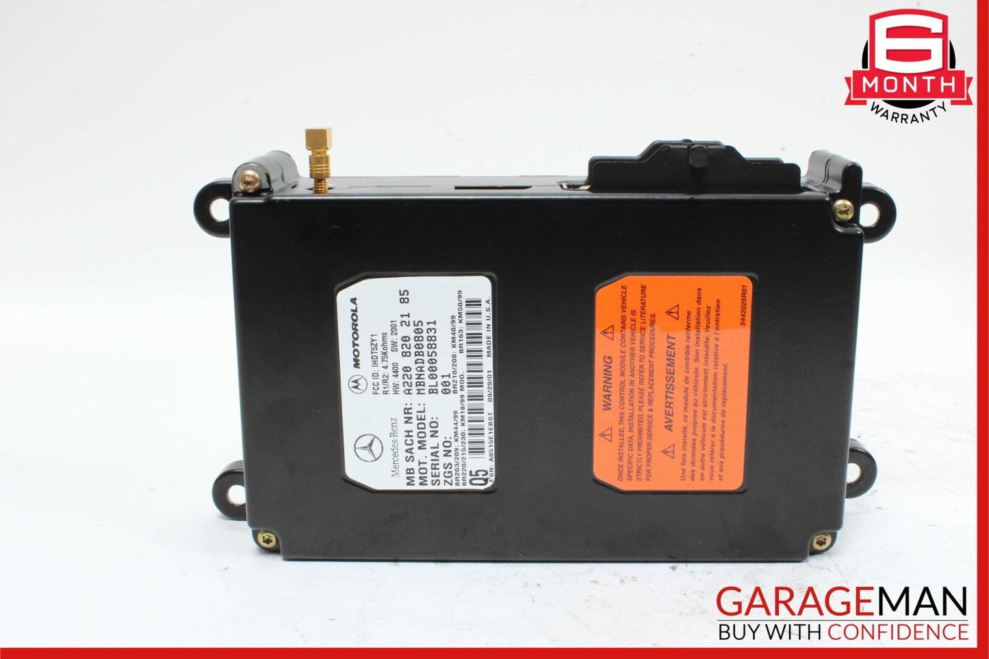 00-06 Mercedes W220 S55 CLK55 AMG Voice Command Control Module 2208202185 OEM