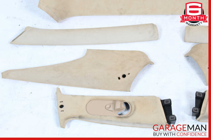 03-13 Maserati Quattroporte M139 Roof Headliner Pillar Set Trim Suede OEM