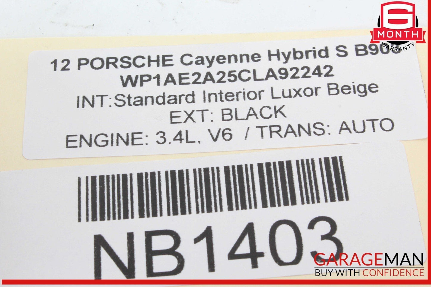 11-17 Porsche Cayenne 958 Rear Left Side Suspension Wishbone Upper Control Arm