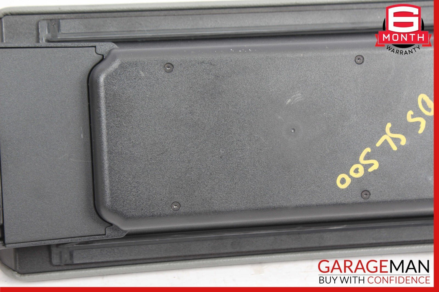 03-06 Mercedes R230 SL500 Center Console Arm Rest Armrest Storage Cover Gray