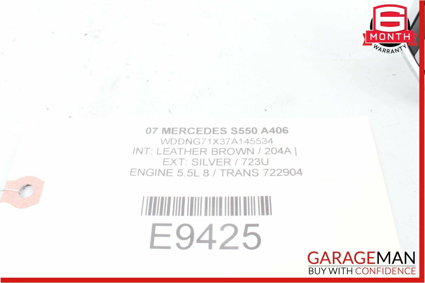 07-13 Mercedes W221 S550 S65 AMG Electronic Parking Button Switch Control Module