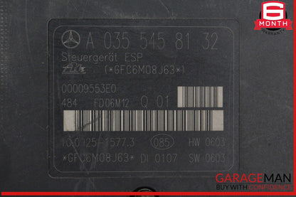 Mercedes W209 CLK350 SLK350 CLK550 ABS Anti Lock Brake Pump ESP 0054314412 OEM